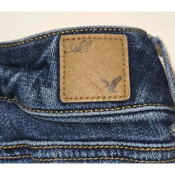 American Eagle Artist Jeans 4 L 29 X 34 Medium Wash 7952 Boot Cut Womens Stretch - Picture 10 of 11